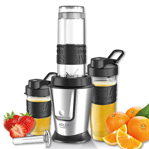 Camry Adler AD 4081 - Sport blender - 0.57 L - Ice crushing - 800 W - Black - Stainless steel - Translucent