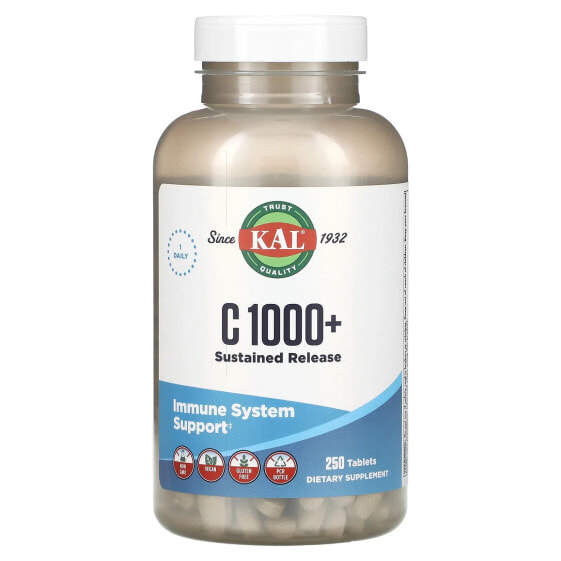 C 1000+ Sustained Release, 250 Tablets