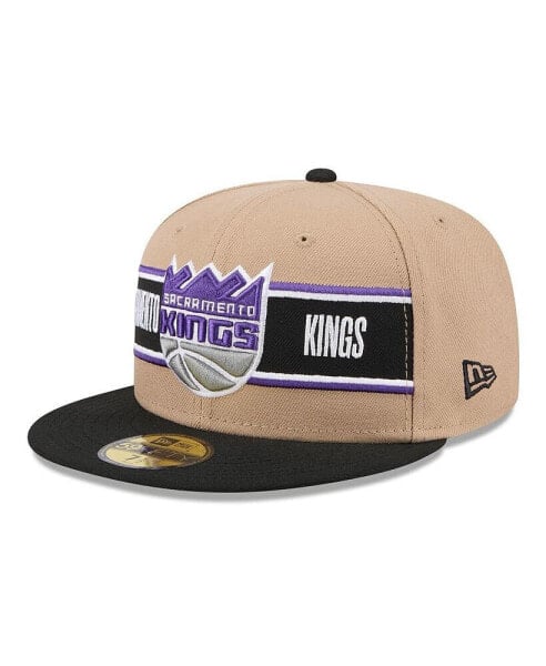 Men's Tan/Black Sacramento Kings 2024 NBA Draft 59FIFTY Fitted Hat