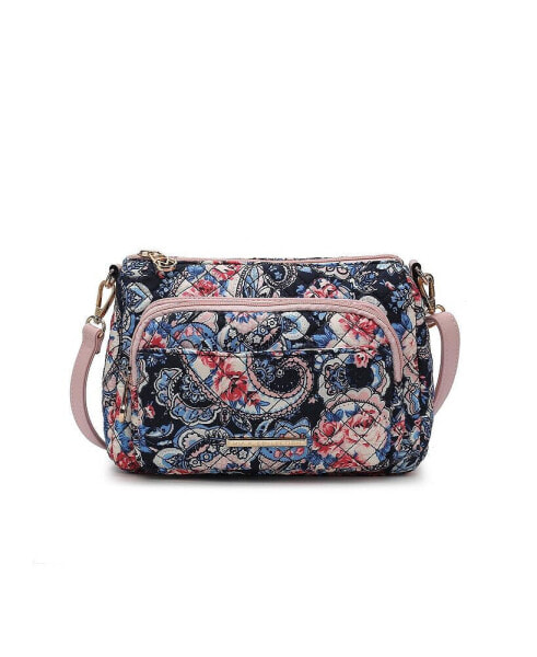 Rosalie Quilted floral Pattern Women s Shoulder Bag by Mia K