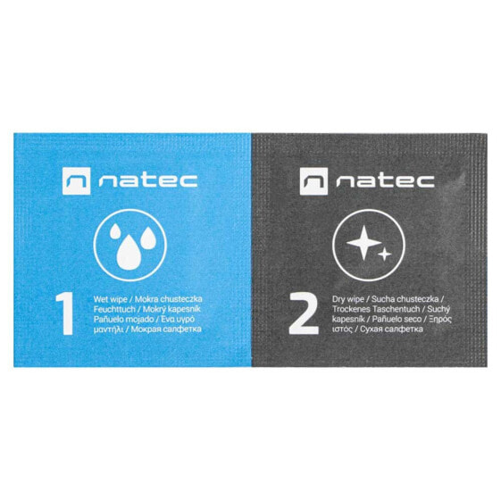 NATEC Racoon Wet-Dry Disinfectant Wipes 50 units