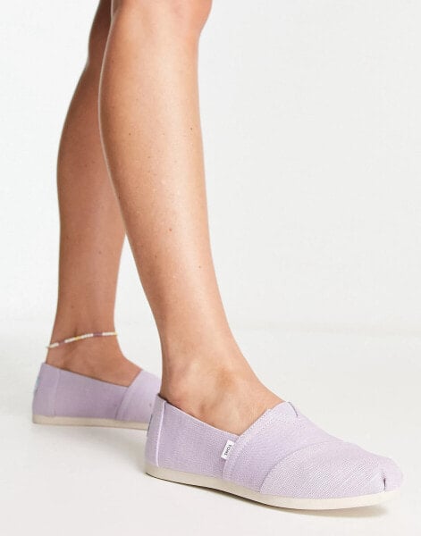 Toms alpargata espadrilles in lilac