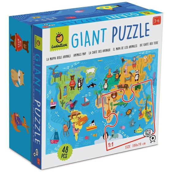 LUDATTICA Giant World Animals Puzzle