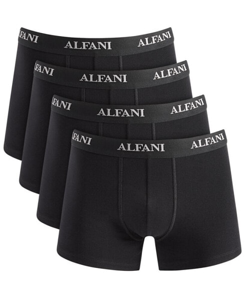 Men's 4-Pk. Moisture-Wicking Cotton Trunks, Created for Macy's