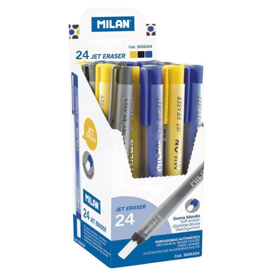 Ластик автоматический MILAN Display Box 24 Jet Eraser