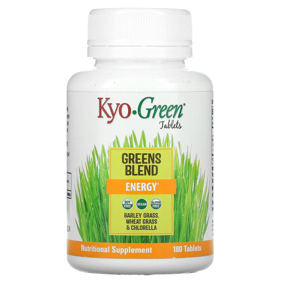 Таблетки энергетические Kyolic Kyo-Green, смесь зелени, 180 шт.