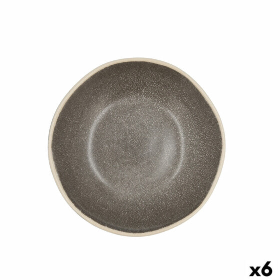 Тарелки сервировочные Bidasoa Gio Керамика Серый 19 см (6 штук)