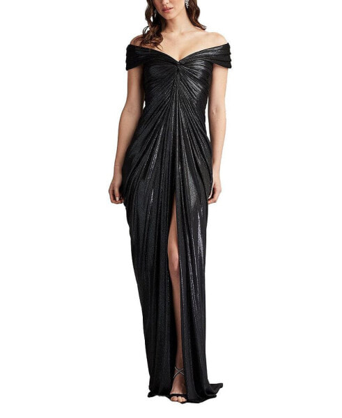 Women's Hera Pleated Lam Gown