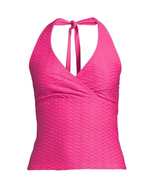 Women's Texture Halter Tankini Swimsuit Top