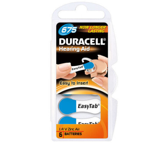 Duracell 536191 - Single-use battery - Zinc-Air - 1.4 V - 6 pc(s) - Blister - Button/coin