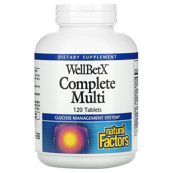Витамин для сердца Natural Factors WellBetX Complete Multi, 120 таблеток