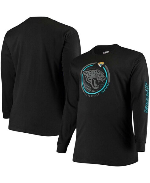 Men's Big and Tall Black Jacksonville Jaguars Color Pop Long Sleeve T-shirt