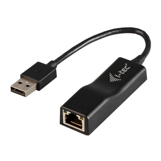 i-tec Advance USB 2.0 Fast Ethernet Adapter - Wired - USB - Ethernet - 100 Mbit/s - Black