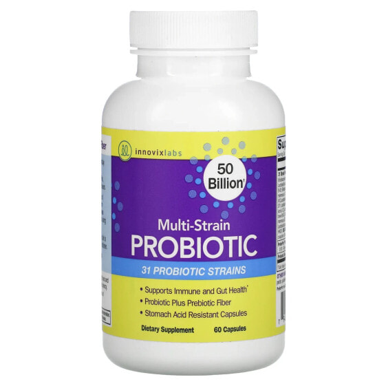 Multi-Strain Probiotic, 50 Billion, 60 Capsules