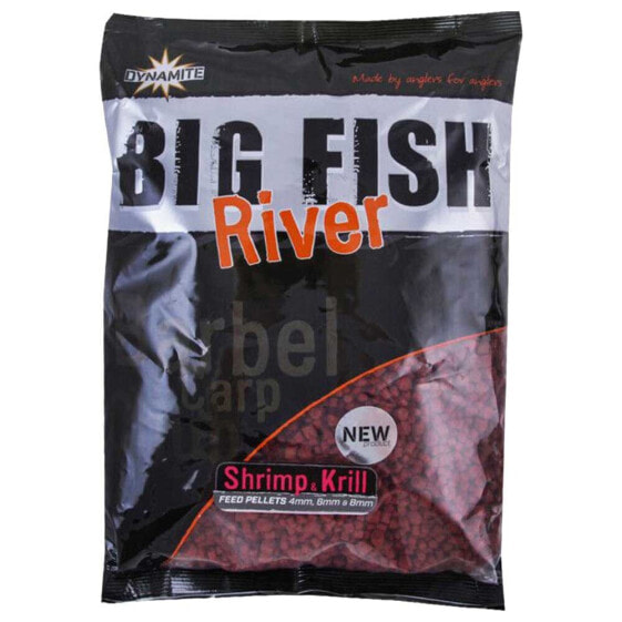 DYNAMITE BAITS Big Fish River Shrimp And Krill 1.8Kg Pellets