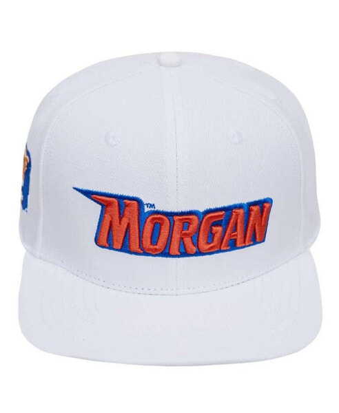 Men's White Morgan State Bears Evergreen Wool Snapback Hat