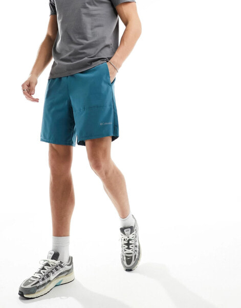 Columbia Hike block shorts in blue