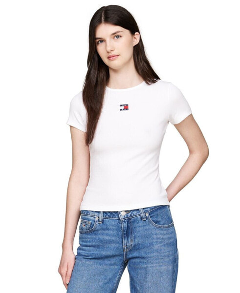 Women's Badge Logo Ribbed T-Shirt