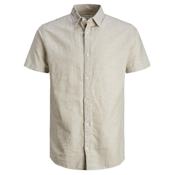 JACK & JONES Linen short sleeve shirt