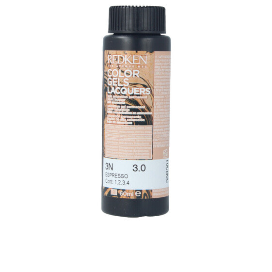 Redken Color Gels Lacquers 3N Espresso Гелевая краска-блеск для волос, с низким содержанием аммиака 60 мл