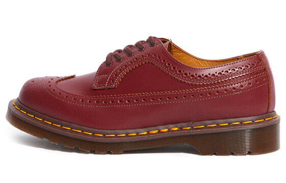Обувь Dr.Martens Vintage 3989 Brogue вишневого цвета