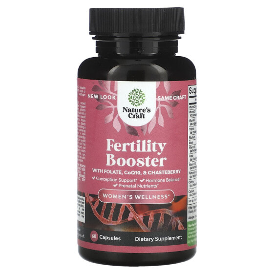 Women's Wellness, Fertility Booster with Folate, CoQ10, & Chasteberry, 60 Capsules