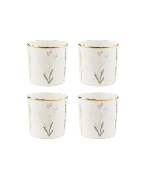 Botanical 4 Piece Cup Set, Service for 2