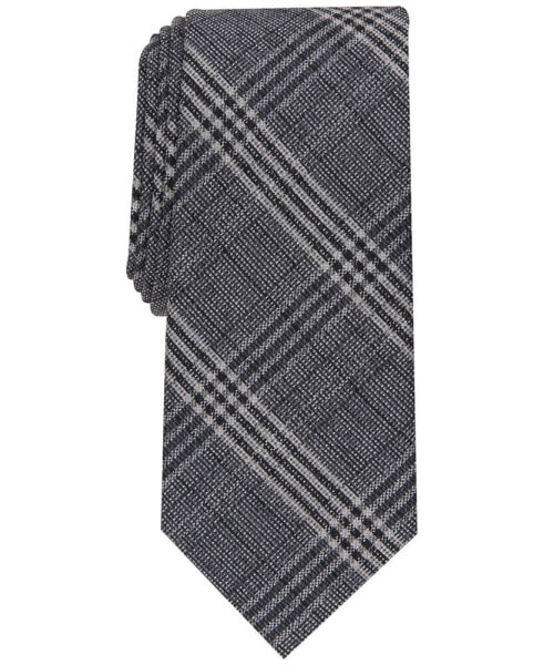 Men's Slim Plaid Tie, Created for Macy's