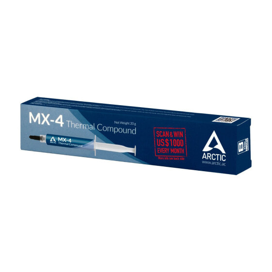 Arctic MX-4 (20 g) Edition 2019 – High Performance Thermal Paste - Thermal paste - 8.5 W/m·K - 2.5 g/cm³ - Carbon - Blue - White - 20 g