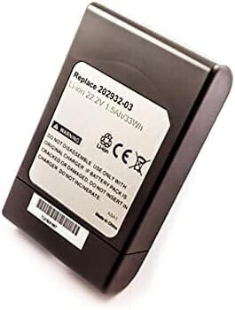Аксессуар для пылесоса EMCom Battery for Dyson DC30, DC31, DC34, DC35, DC43, DC45, DC56, DC57, 1.5Ah, 22.2V, Grey