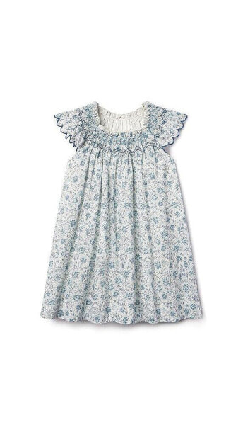 Daisy Girl Dress in Blue Floral Toddler|Child