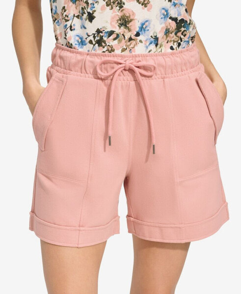 Women's Pull On High Rise Twill Utility Shorts