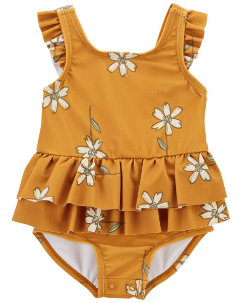 Baby Floral 1-Piece Swimsuit 18M