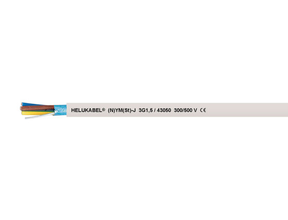 Helukabel 43050 - Low voltage cable - White - Cooper - 1.5 mm² - 58 kg/km - -40 - 70 °C
