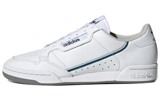 Кеды Adidas Originals Continental 80 Бело-серо-голубые
