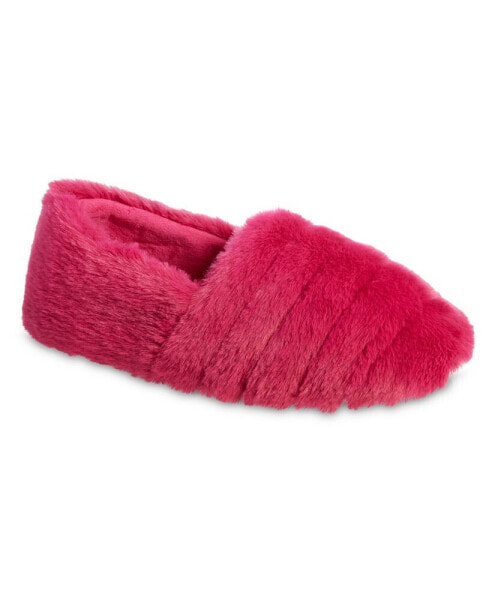 Women's Memory Foam Shay Faux Fur A-Line Slip On Comfort Slippers