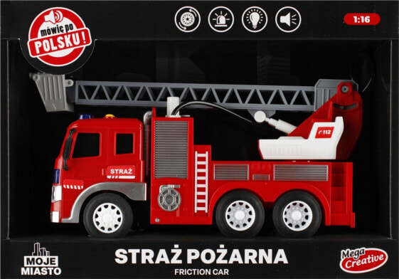 Mega Creative AUTO STRAZ B/O WODA 34X23X12 MOJE MIASTO PLPL 24