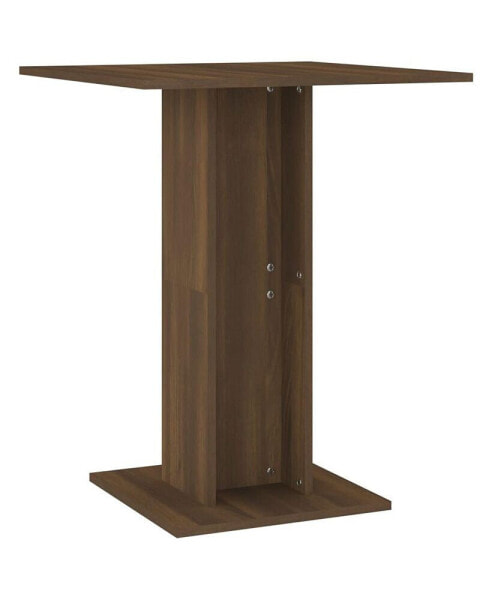 Bistro Table Brown Oak 23.6"x23.6"x29.5" Engineered Wood