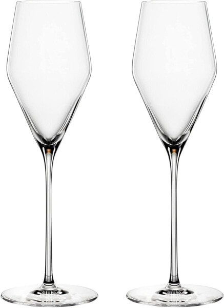 Spiegelau Definition 1355169 Champagne Glass Set of 2 with Polishing Cloth