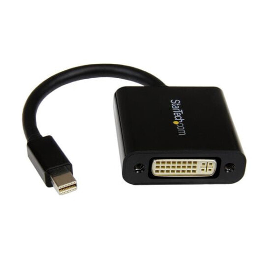 StarTech.com Mini DisplayPort to DVI Adapter - Mini DP to DVI-D Converter - 1080p Video - mDP or Thunderbolt 1/2 Mac/PC to DVI Monitor - Compact mDP 1.2 to DVI Single-Link Adapter Dongle - 0.13 m - Mini DisplayPort - DVI-I - Male - Female - Straight