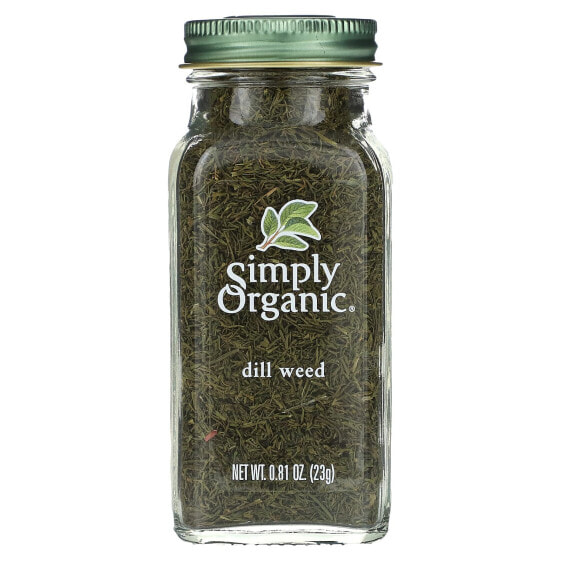 Simply Organic, укроп, 23 г (0,81 унции)