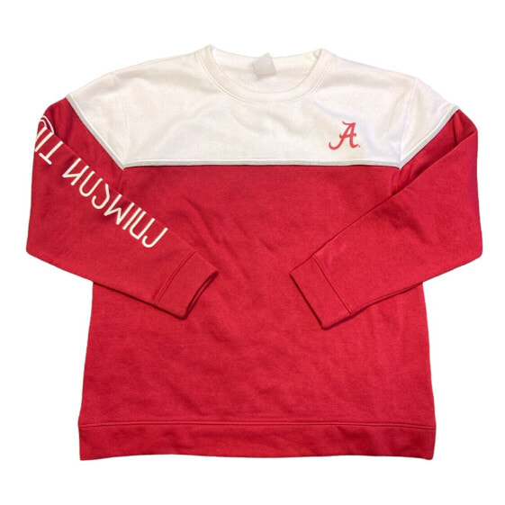 Champion Women's NCAA Alabama Fleece Pullover Sweater (Alabama Red, M)