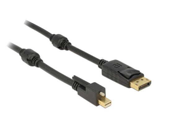 Переходник DisplayPort Delock 83722 - 2 м - Mini DisplayPort - DisplayPort - Male - Male - 3840 x 2160 пикселей