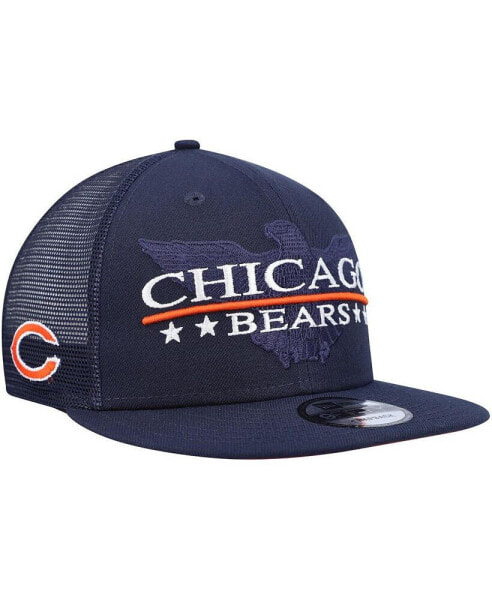 Men's Navy Chicago Bears Totem 9FIFTY Snapback Hat