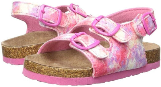 Northside 258636 Toddler Girls Mariani Flat Sandal Fuchsia/Multi Size 5 M