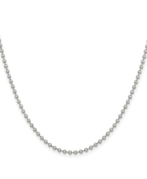 Stainless Steel Polished 2.4mm Ball Chain Necklace