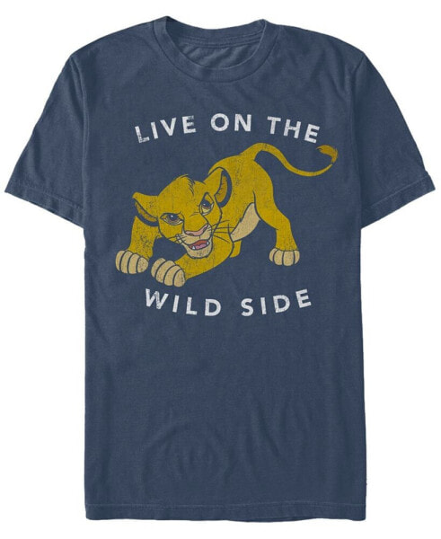 Disney Men's Lion King Simba Wild Side Short Sleeve T-Shirt