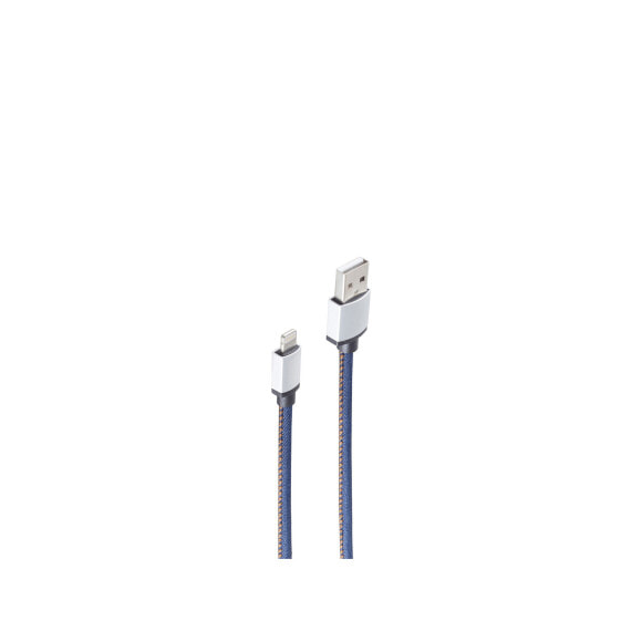 ShiverPeaks BS14-50028 - 2 m - Lightning - USB A - Male - Male - Blue