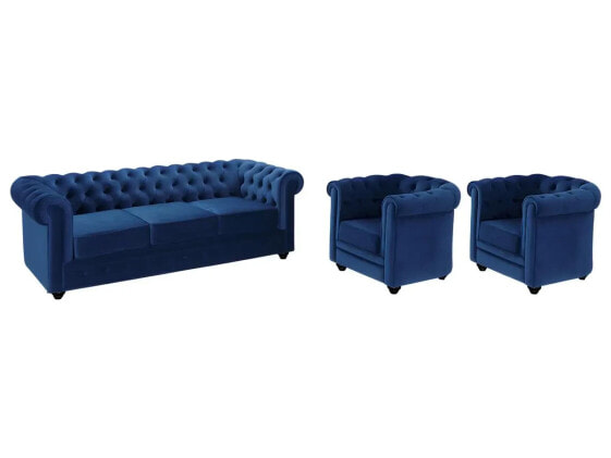 Couchgarnitur CHESTERFIELD 3er-Set