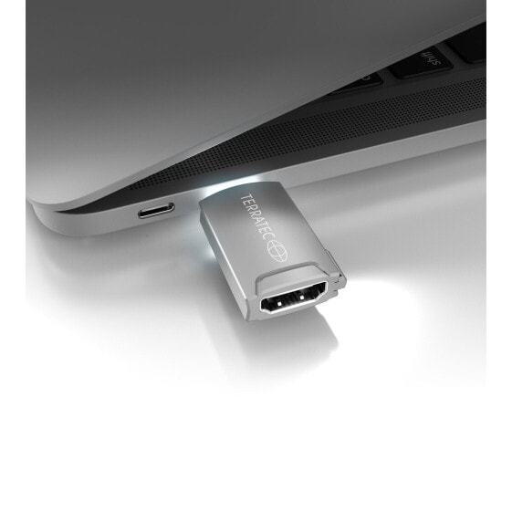 Разъем и переходник USB Type-C - HDMI Terratec CONNECT C12 - серый